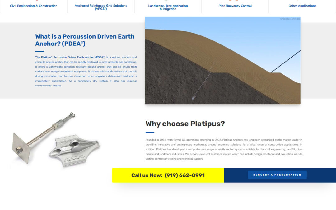 Platipus Anchors USA – Website Development & Marketing Assets